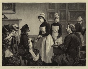 Receiving Day at the Foundling Hospital by Charles J. Staniland