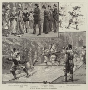 The Ice Carnival at the Royal Albert Hall by Charles J. Staniland