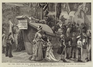 The Red, White and Blue Bazaar at the Agricultural Hall, Opened by the Duke of Connaught by Charles J. Staniland
