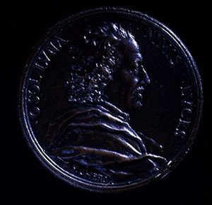Portrait medal of Gian Lorenzo Bernini by Charles Jean Francois Cheron