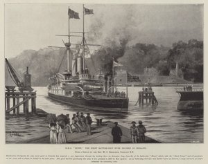HMS Howe, the First Battle-Ship ever docked in Ireland
