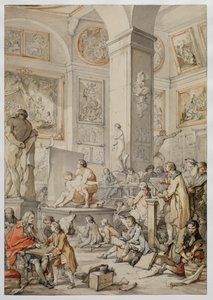 Life Class at the Royal Academy of Painting and Sculpture, 1746 by Charles Joseph Natoire