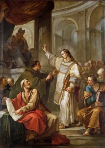 Saint Stephen before the High Priest and Elders of the Sanhedrin by Charles Joseph Natoire