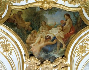 The Nymphs Withdrawing the Body of Psyche by Charles Joseph Natoire