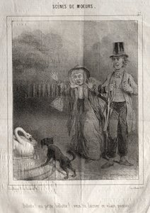 Scenes of Customs: Bellotte! My Little Bellote! Will You Leave That Ugly Fish!