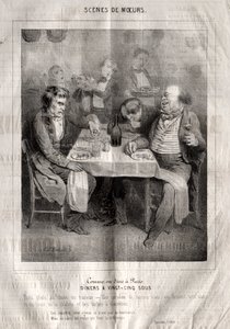 Scenes of Manners: How to Dine in Paris. Dinners at Twenty-Five Sous. Three Plates of the Caterer