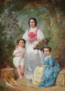 Portrait of the Gros Family by Charles Joshua Chaplin