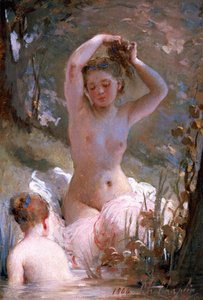 Two Girls Bathing