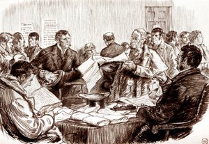 Scene in an Irish Land Court