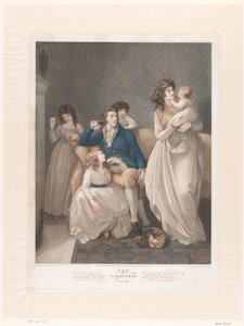 British Family with Four Children by Charles Knight