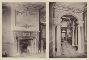 A House at Epsom, a Chimney Piece, the Corridor by Charles Latham