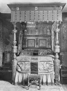 Old Needlework in the Blue Room