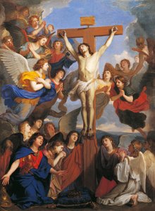Crucifix with Angels, circa 1660 by Charles Le Brun