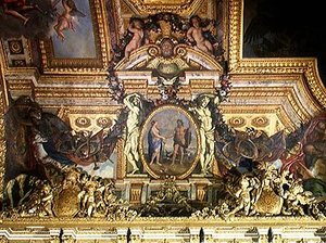 Meeting of the Two Seas, ceiling painting from the Galerie des Glaces by Charles Le Brun