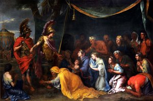 The Queens of Persia at the Feet of Alexander, Also Called The Tent of Darius, c.1660 by Charles Le Brun