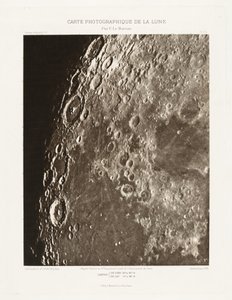 Photographic Chart of the Moon, plate I.A, October 11 by Charles le Morvan