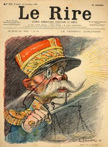 Caricature of General Zurlinden, from the Front Cover of 