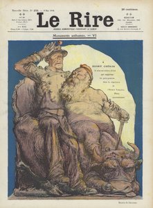 Caricature of Henry Cheron, French Under-Secretary of State for War. Illustration for Le Rire