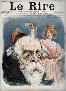 Eugene Henri Brisson, French lawyer, journalist and politician - Marianne lifts a red cap from Bresson