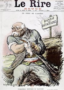 Georges Clemenceau as the Cleaner of the Trenches by Charles Leandre