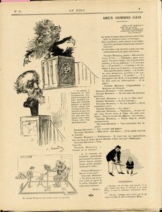 Illustration of Charles Leandre in Le Rire by Charles Leandre