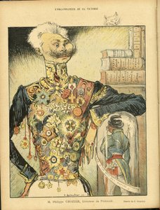 Illustration of Charles Leandre in Le Rire by Charles Leandre