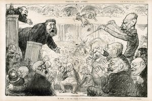 Illustration of Charles Leandre in Le Rire by Charles Leandre