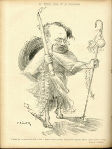 Illustration of Charles Leandre in Le Rire by Charles Leandre