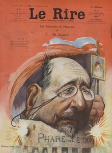 Maurice Rouvier, French Politician. Illustration for Le Rire