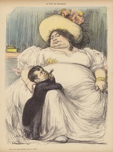 Megalomania, or His Eyes were Bigger than His Belly by Charles Leandre