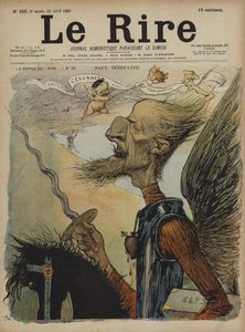 Paul Deroulede, Illustration for Le Rire by Charles Leandre