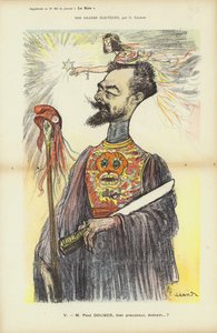 Paul Doumer, French politician, illustration for Le Rire