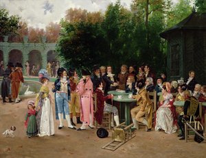 An Attentive Audience by Charles Louis Kratke