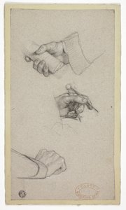 Study of Hands by Charles Lucy