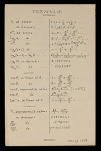 Formulae, Oxford