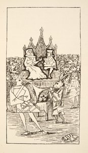Trial of the Knave of Hearts, illustration from Alice