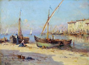 View of Martigues by Charles Malfroy