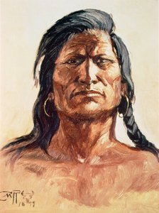 Shoshone Tribesman by Charles Marion Russell