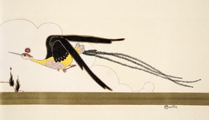 Bird of Paradise, from La Mode en mil neuf cent douze. chez Marcelle Demay. pub.1912
