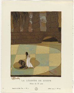 Gazette du Bon Ton, 1914 - No. 7: The Legend of Joseph / Scene from the Second Act by Charles Martin