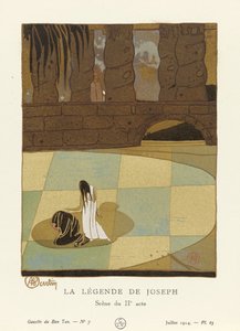 The Legend of Joseph. Scene from the Second Act from La Gazette du Bon Ton, pub. 1914