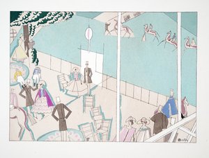 Les Courses, from Sports & Divertissements, pub. 1914 by Charles Martin