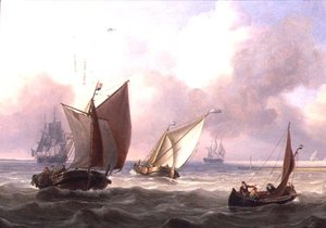 Dutch Pinks in a Swell off a Jetty