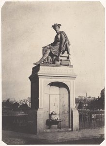 Allegorical Sculpture of Industry, Pont du Carrousel by Charles Marville