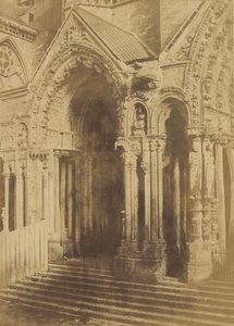 Cathedral of Chartres. Northern Portal. by Charles Marville