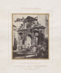 Fountain of the Luxembourg Garden (grotto of Marie de Médicis) by Charles Marville