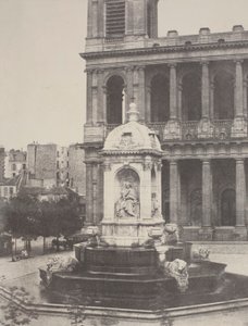 Fountain at St. Sulpice by Charles Marville