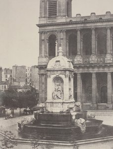 Fountain at St. Sulpice by Charles Marville