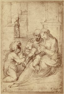 Reproduction of a drawing by Raphael by Charles Marville