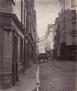 Rue de la Bûcherie, from the Cul-de-sac Saint-Ambroise (Fifth Arrondissement) by Charles Marville
